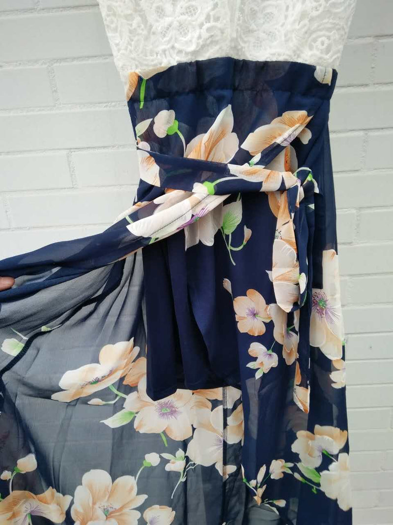 Lace flower print dress Multiple Designs - Zuzi's