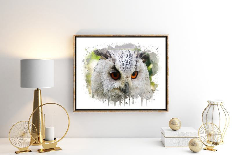 Owl Watercolor Art Print - Unframed - Zuzi's