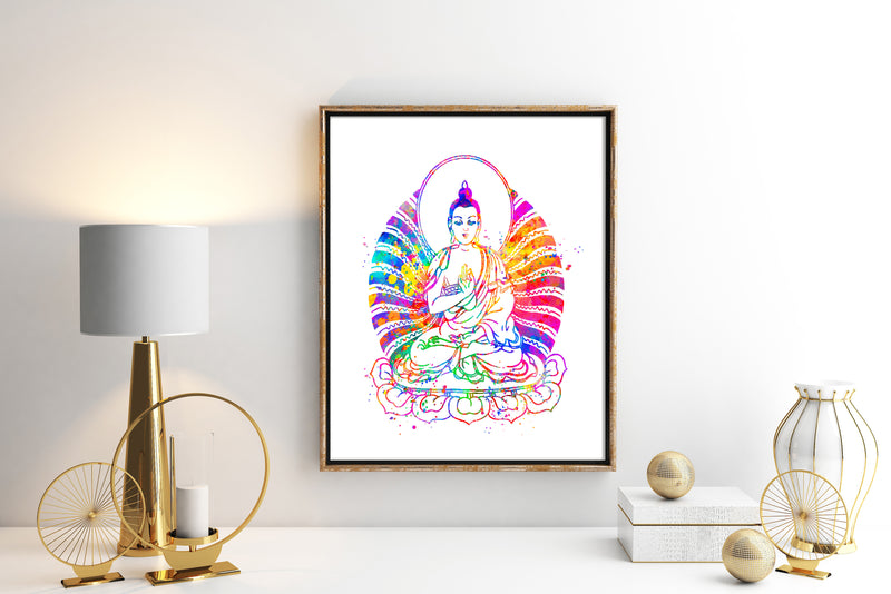 Buddha Watercolor Art Print - Unframed - Zuzi's