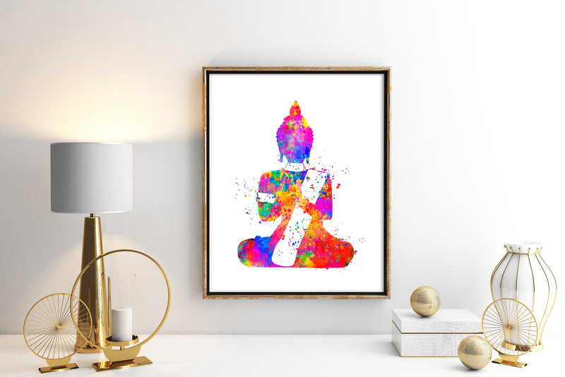 Buddha Watercolor Art Print - Unframed - Zuzi's