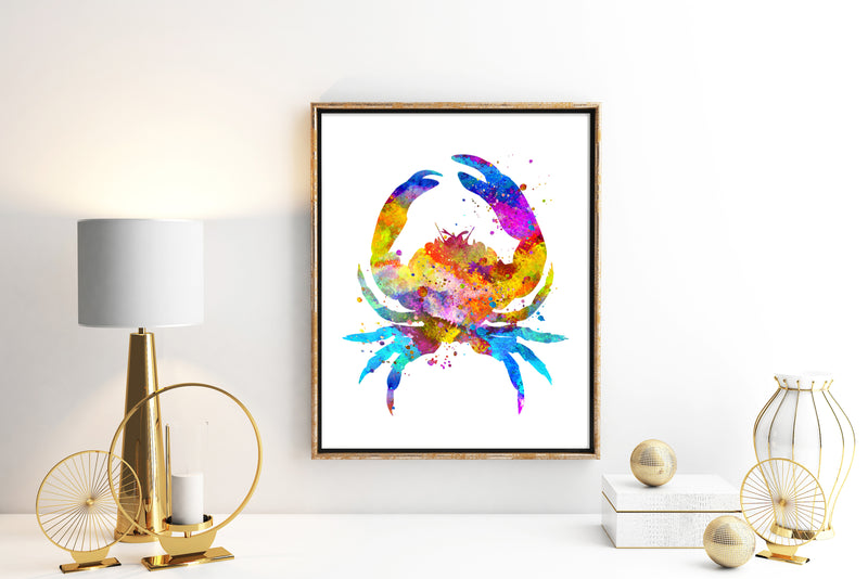 Crab Watercolor Art Print - Unframed - Zuzi's