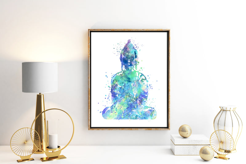 Buddha Watercolor Art Print - Unframed - Zuzi's