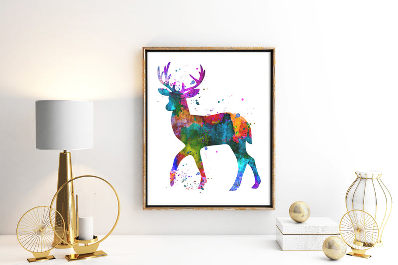 Deer Watercolor Art Print - Unframed - Zuzi's