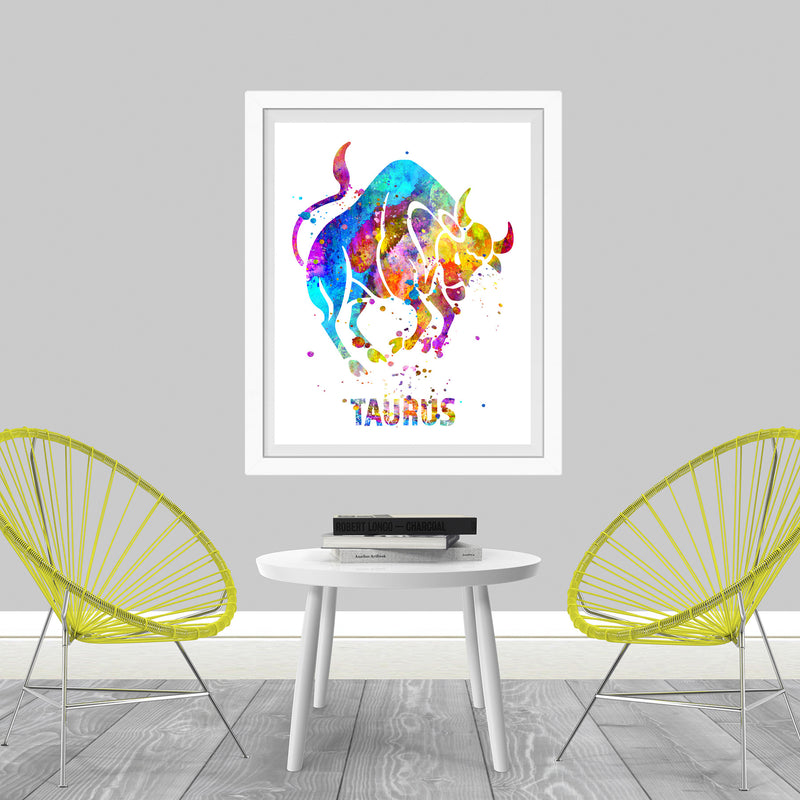 Taurus Astrology Art Print - Unframed - Zuzi's